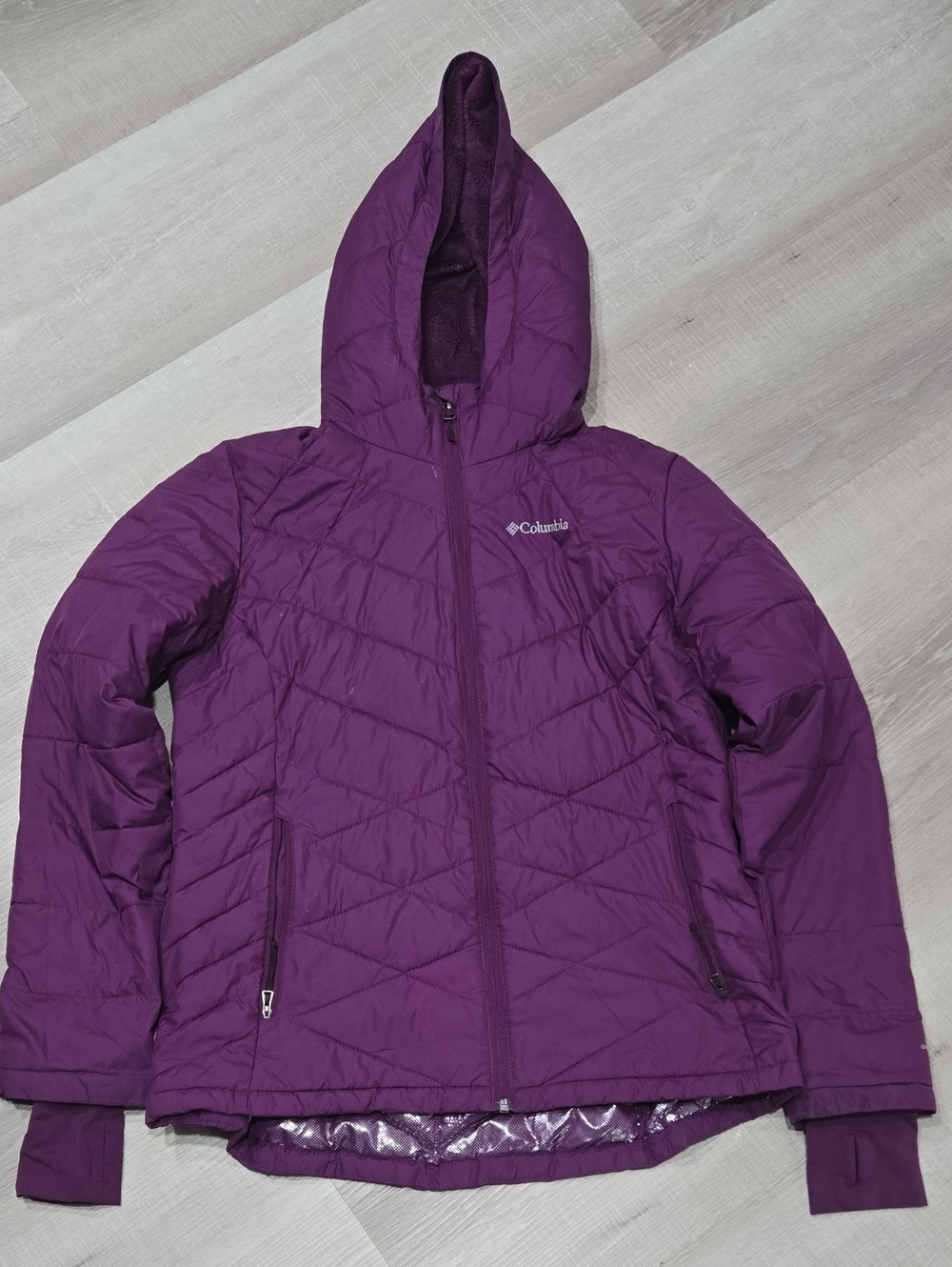 Columbia Women's Plum Hooded Quilted Puffer Jacket